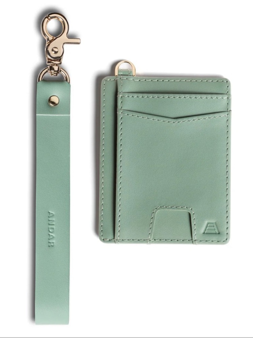The Andar Denner Wallet- Leather Cardholder with Wrist Strap